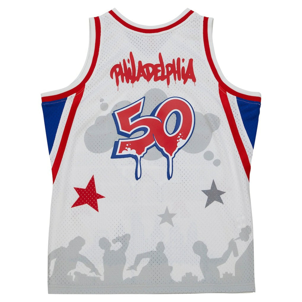 Philadelphia 76ers x Tats Cru Hardwood Classics Fashion Jersey White - NBA