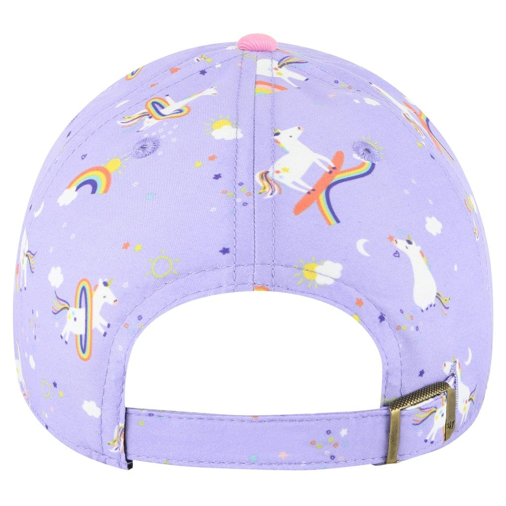 San Francisco 49ers '47 Girls Preschool Unicorn Clean Up Adjustable Hat Lavender | 47 brand