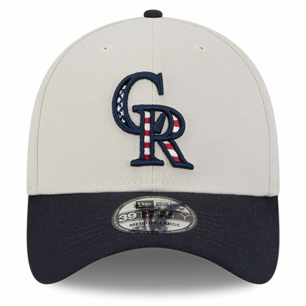 Colorado Rockies New Era 2024 Fourth of July 39THIRTY Flex Hat - MLB