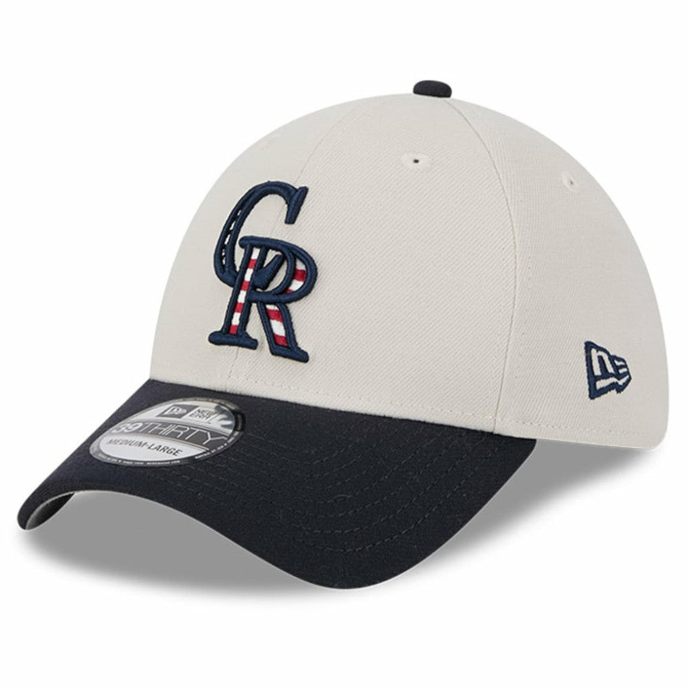 Colorado Rockies New Era 2024 Fourth of July 39THIRTY Flex Hat - MLB