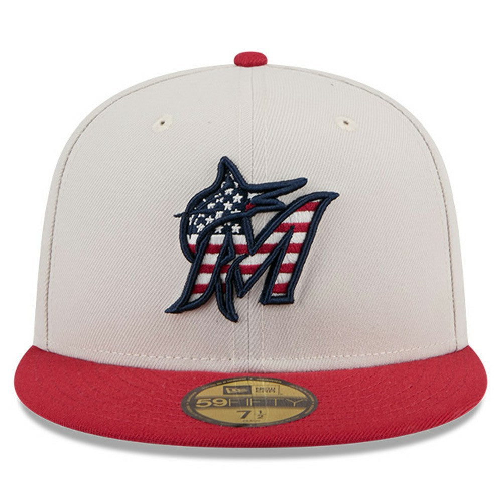 Miami Marlins New Era 2024 Fourth of July 59FIFTY Fitted Hat - MLB