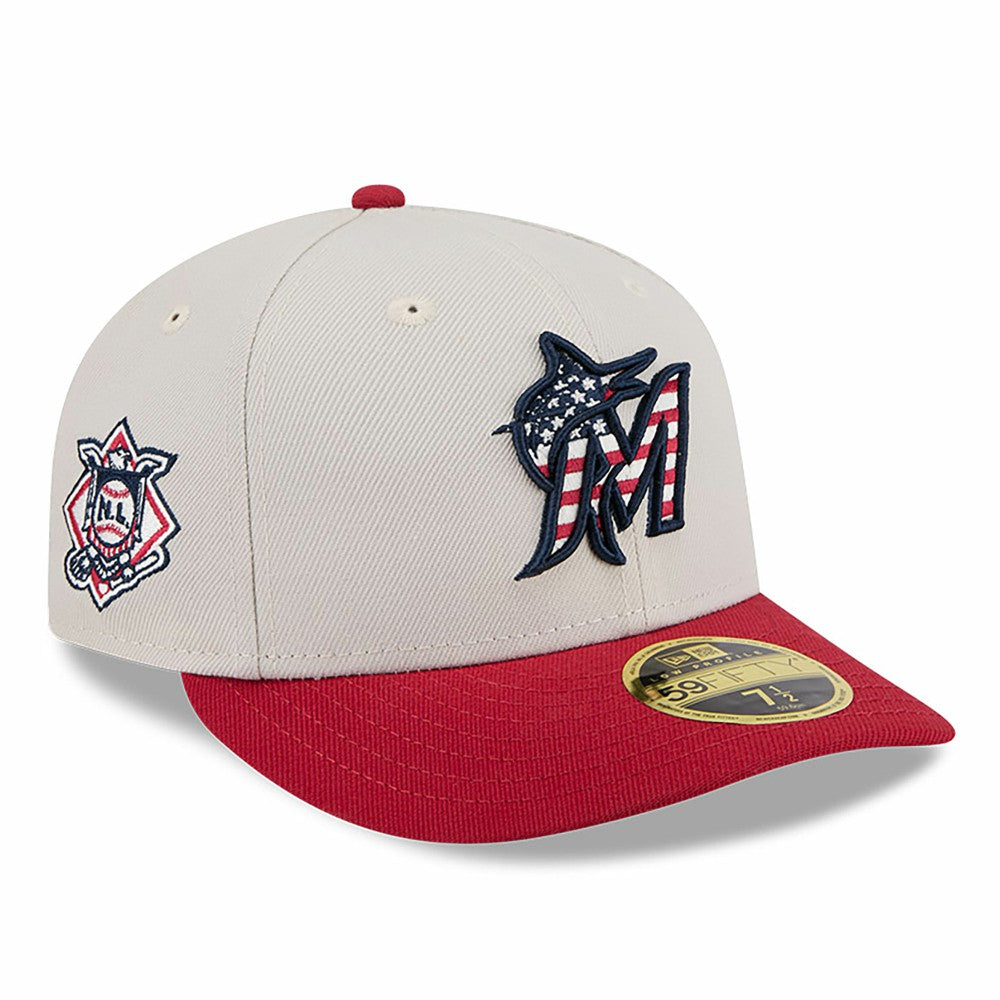 Miami Marlins New Era 2024 Fourth of July Low Profile 59FIFTY Fitted Hat - MLB