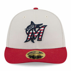 Miami Marlins New Era 2024 Fourth of July Low Profile 59FIFTY Fitted Hat - MLB