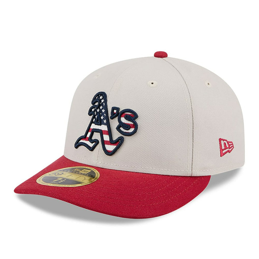 Athletics New Era 2024 Fourth of July Low Profile 59FIFTY Fitted Hat - MLB