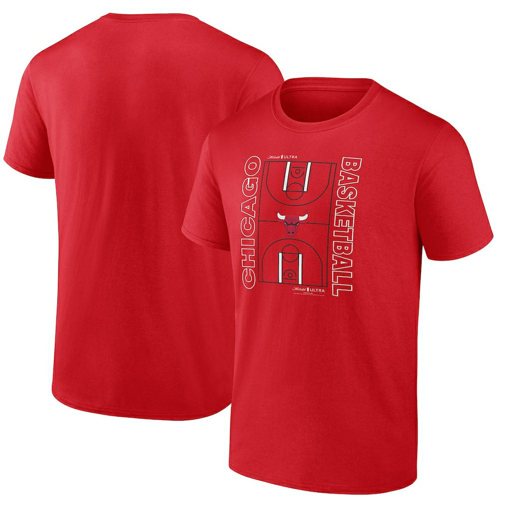 Chicago Bulls Michelob Ultra Full Court T-Shirt - Red - NBA
