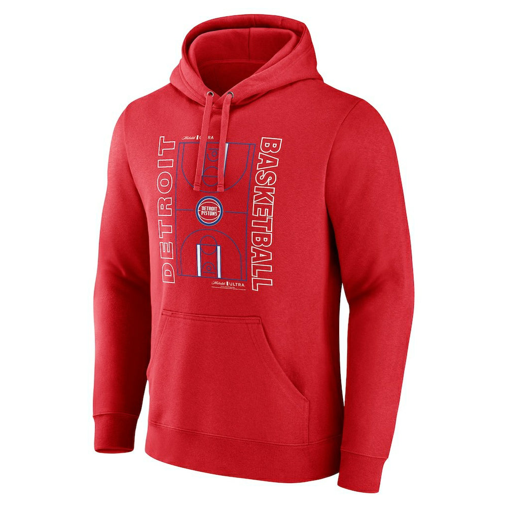 Detroit Pistons Michelob Ultra Full Court Pullover Hoodie - Red - NBA