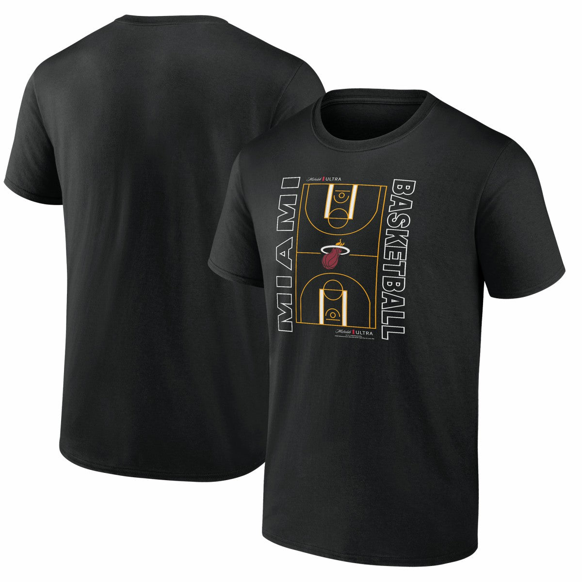 Miami Heat Michelob Ultra Full Court T-Shirt - Black - NBA