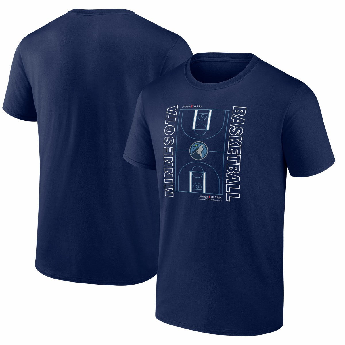 Minnesota Timberwolves Michelob Ultra Full Court T-Shirt - Navy - NBA