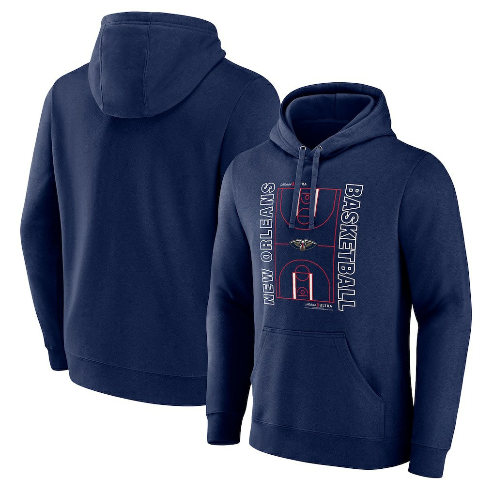 New Orleans Pelicans Michelob Ultra Full Court Pullover Hoodie - Navy - NBA