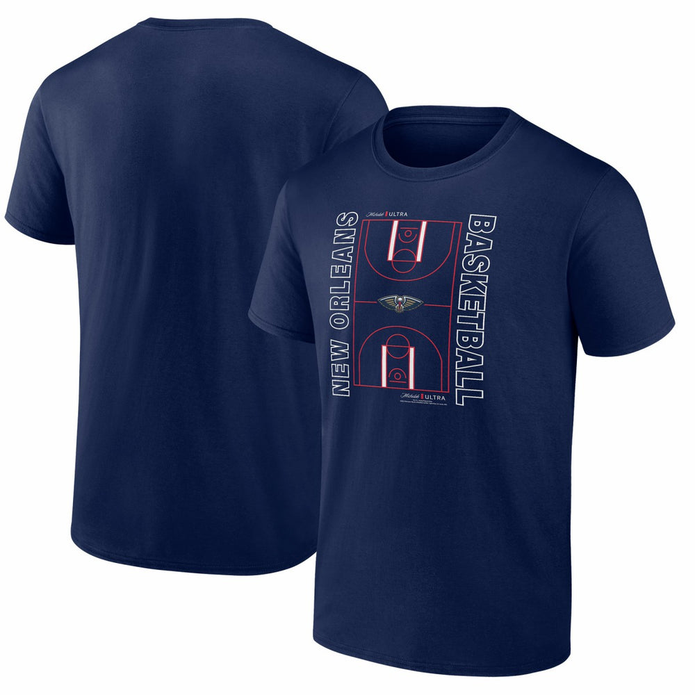 New Orleans Pelicans Michelob Ultra Full Court T-Shirt - Navy - NBA