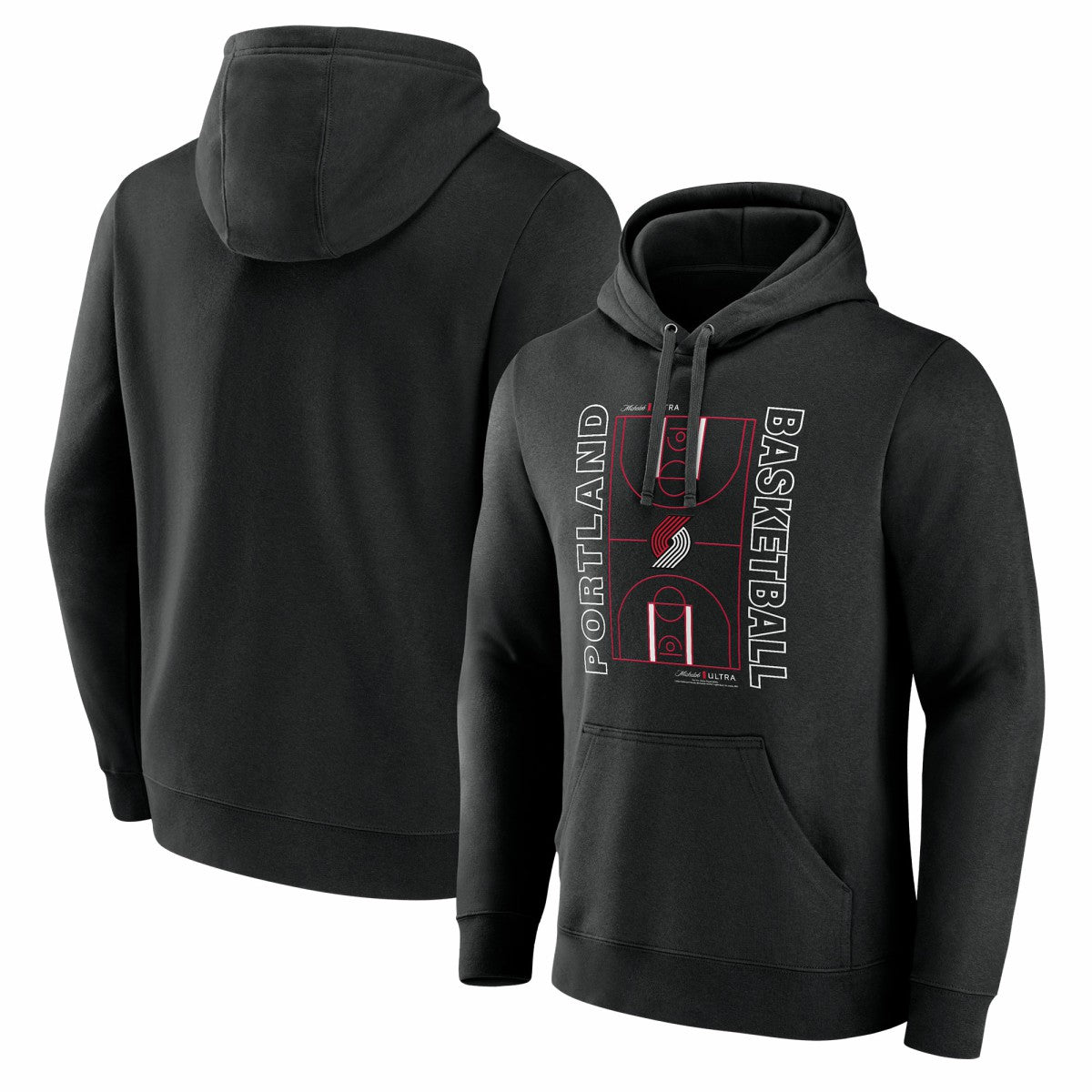 Portland Trail Blazers Michelob Ultra Full Court Pullover Hoodie - Black - NBA