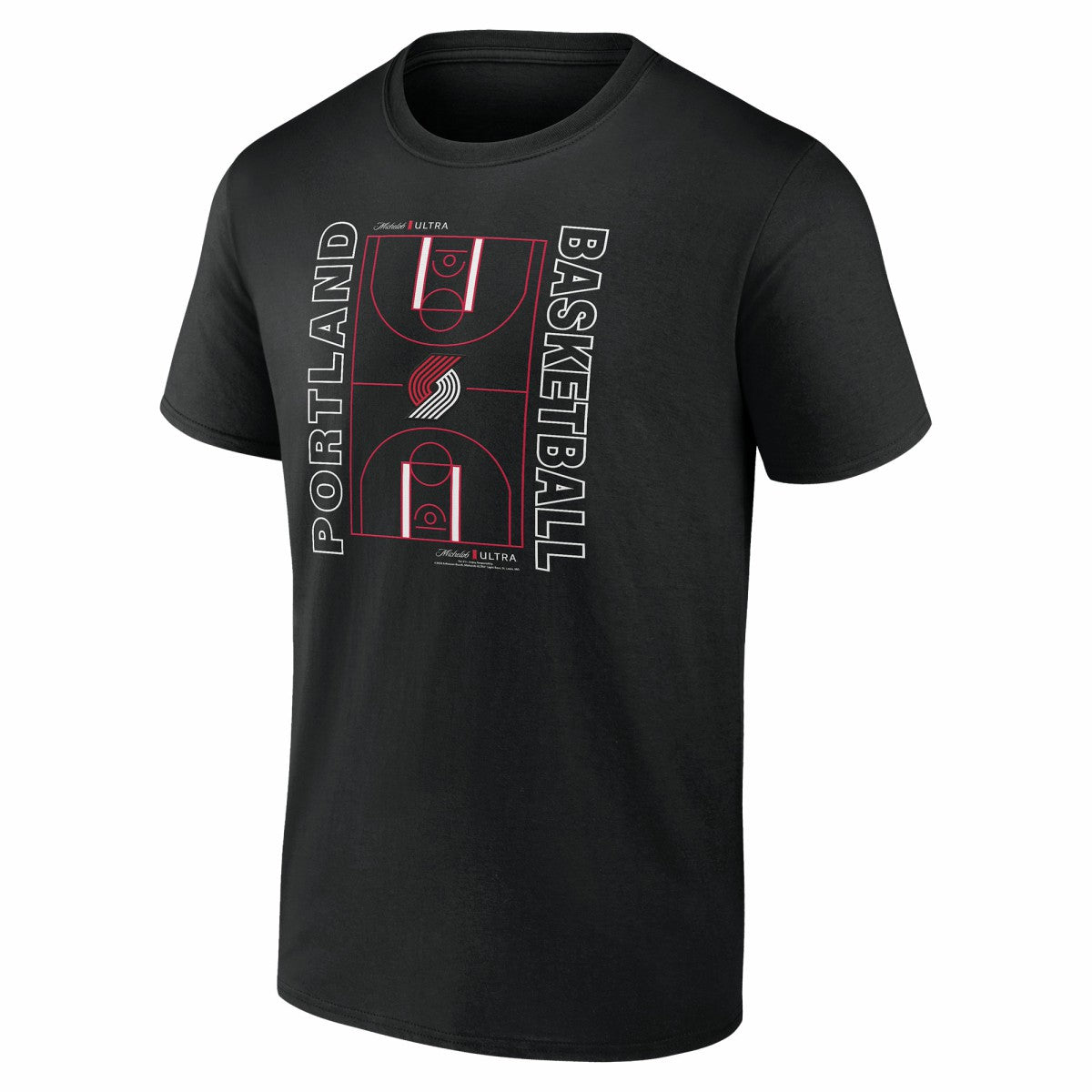 Portland Trail Blazers Michelob Ultra Full Court T-Shirt - Black - NBA