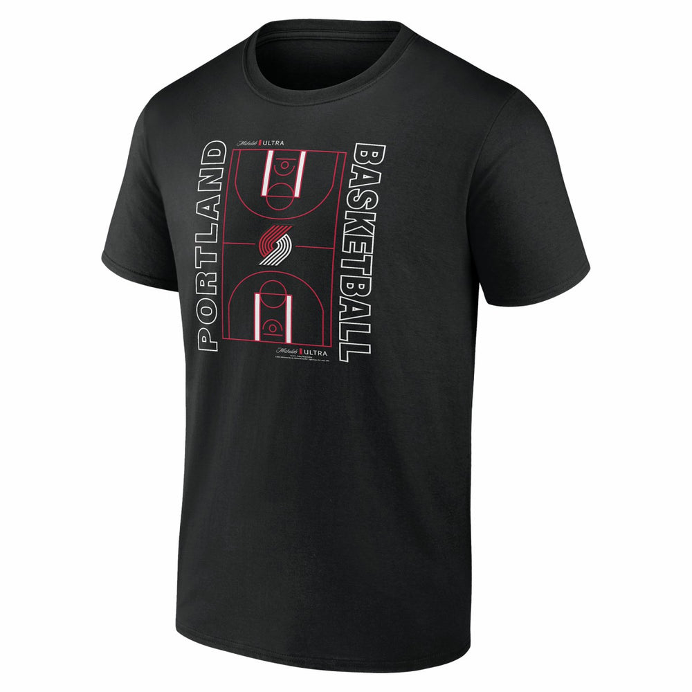 Portland Trail Blazers Michelob Ultra Full Court T-Shirt - Black - NBA