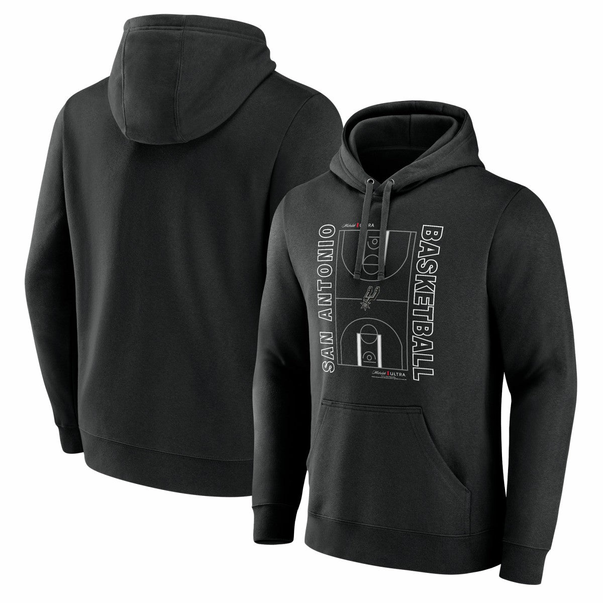 San Antonio Spurs Michelob Ultra Full Court Pullover Hoodie - Black - NBA