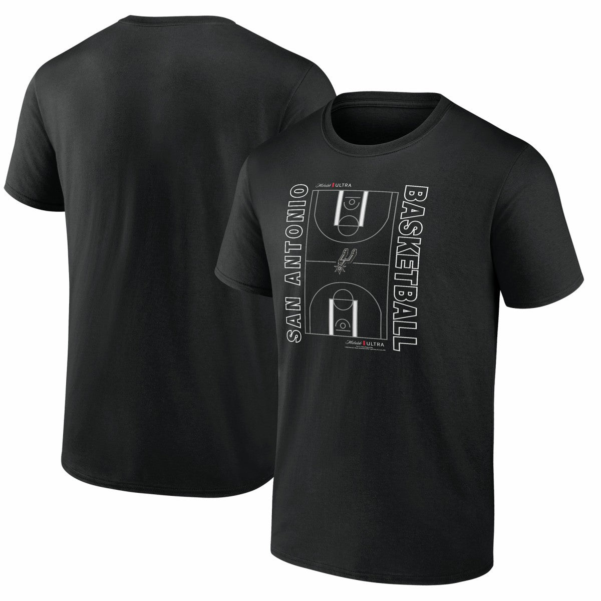 San Antonio Spurs Michelob Ultra Full Court T-Shirt - Black - NBA