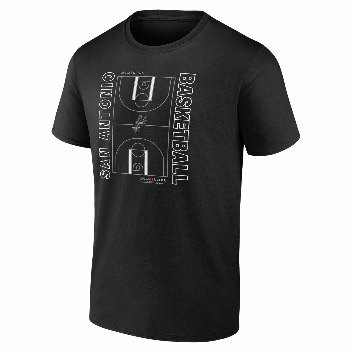 San Antonio Spurs Michelob Ultra Full Court T-Shirt - Black - NBA