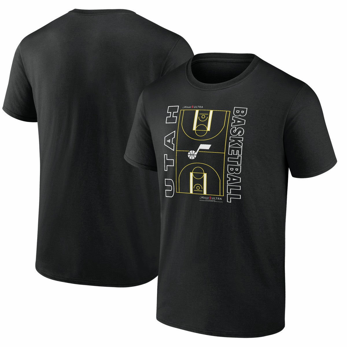 Utah Jazz Michelob Ultra Full Court T-Shirt - Black - NBA