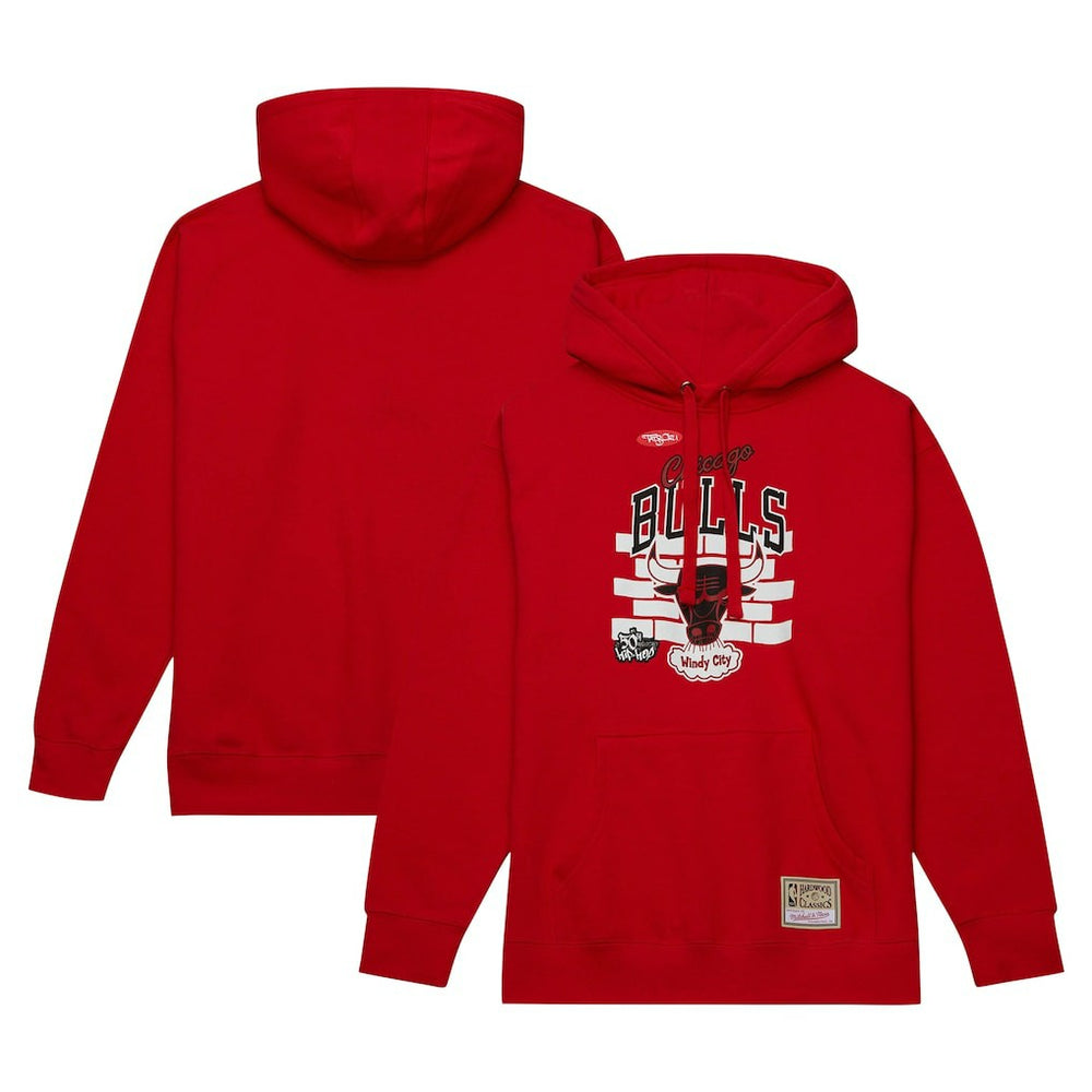 Chicago Bulls x Tats Cru Hardwood Classics Brick Pullover Hoodie Red - NBA