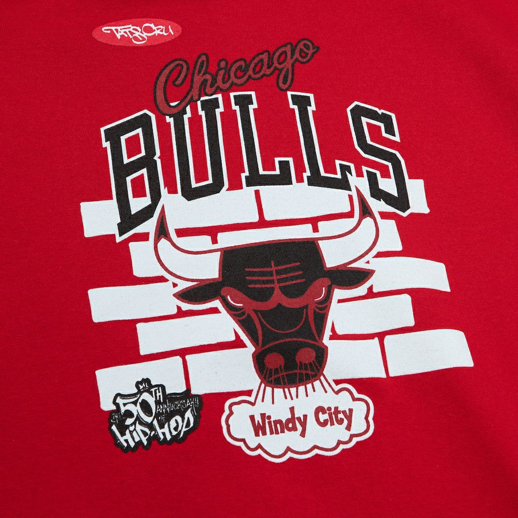 Chicago Bulls x Tats Cru Hardwood Classics Brick Pullover Hoodie Red - NBA