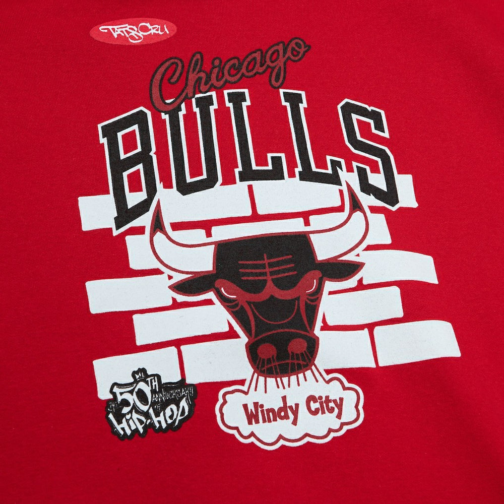 Chicago Bulls x Tats Cru Hardwood Classics Brick Pullover Hoodie Red - NBA