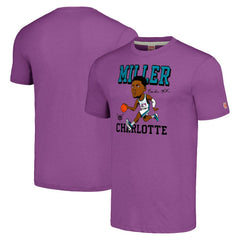 Brandon Miller Charlotte Hornets Homage Caricature Tri-Blend T-Shirt Purple - NBA