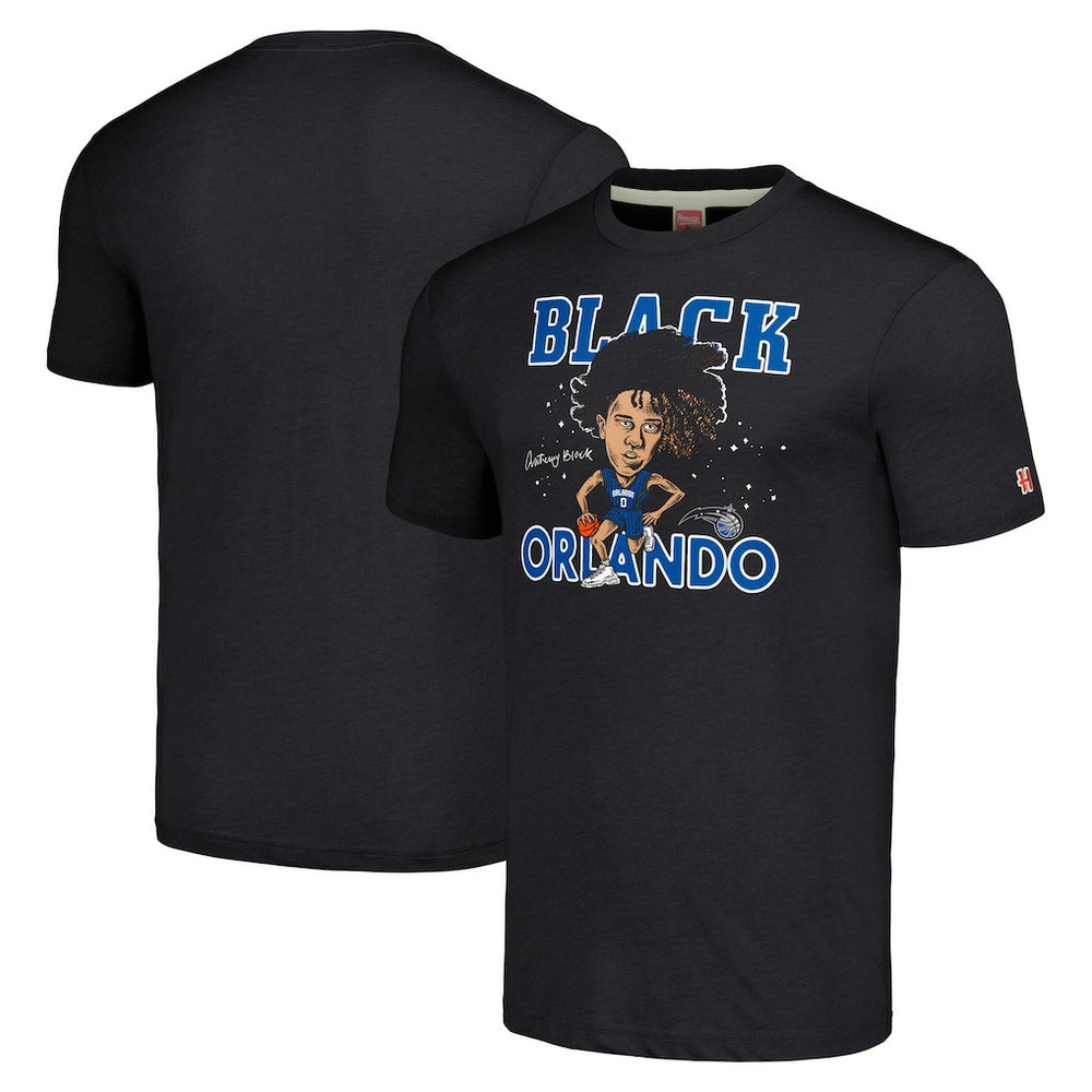 Anthony Black Orlando Magic Homage Caricature Tri-Blend T-Shirt Charcoal - NBA