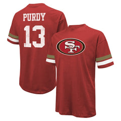 Brock Purdy San Francisco 49ers Majestic Threads Name & Number Oversize Fit T-Shirt Scarlet | NFL