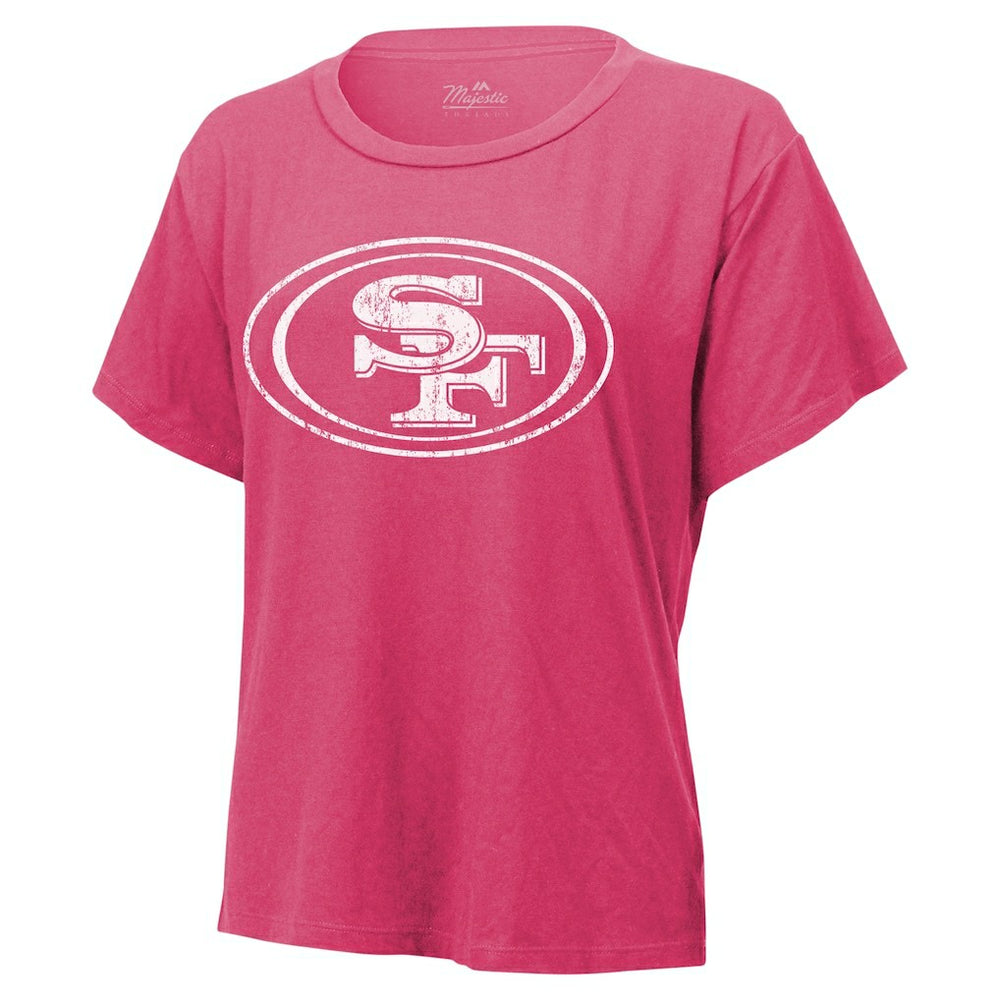 Nick Bosa San Francisco 49ers Majestic Threads Women's Name & Number T-Shirt Pink | NFL