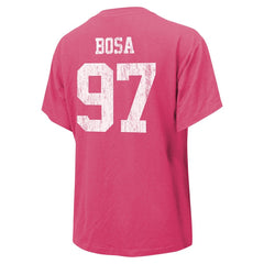 Nick Bosa San Francisco 49ers Majestic Threads Women's Name & Number T-Shirt Pink | NFL