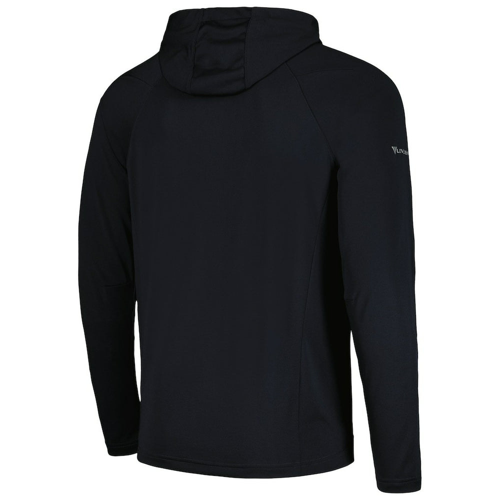 Chicago Bulls Levelwear Zander Hoodie Raglan Quarter-Zip Top Black - NBA
