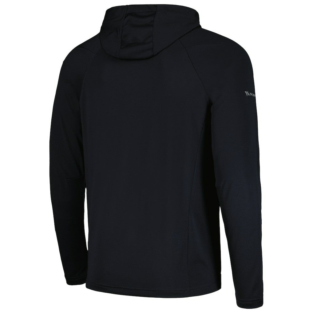 Brooklyn Nets Levelwear Zander Hoodie Raglan Quarter-Zip Top Black - NBA