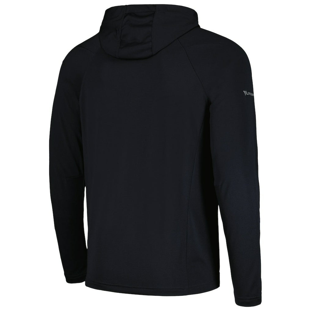 Brooklyn Nets Levelwear Zander Hoodie Raglan Quarter-Zip Top Black - NBA