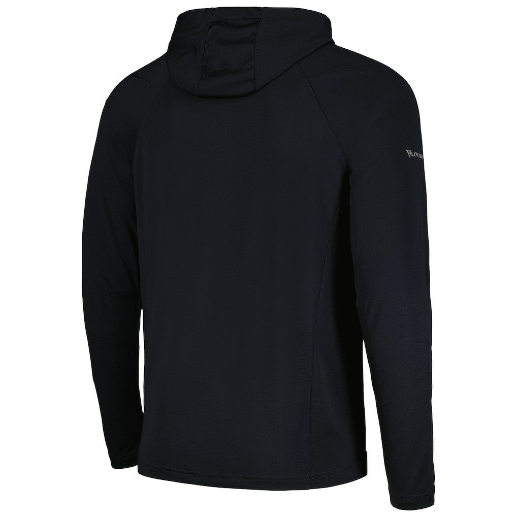 Philadelphia 76ers Levelwear Zander Hoodie Raglan Quarter-Zip Top Black - NBA
