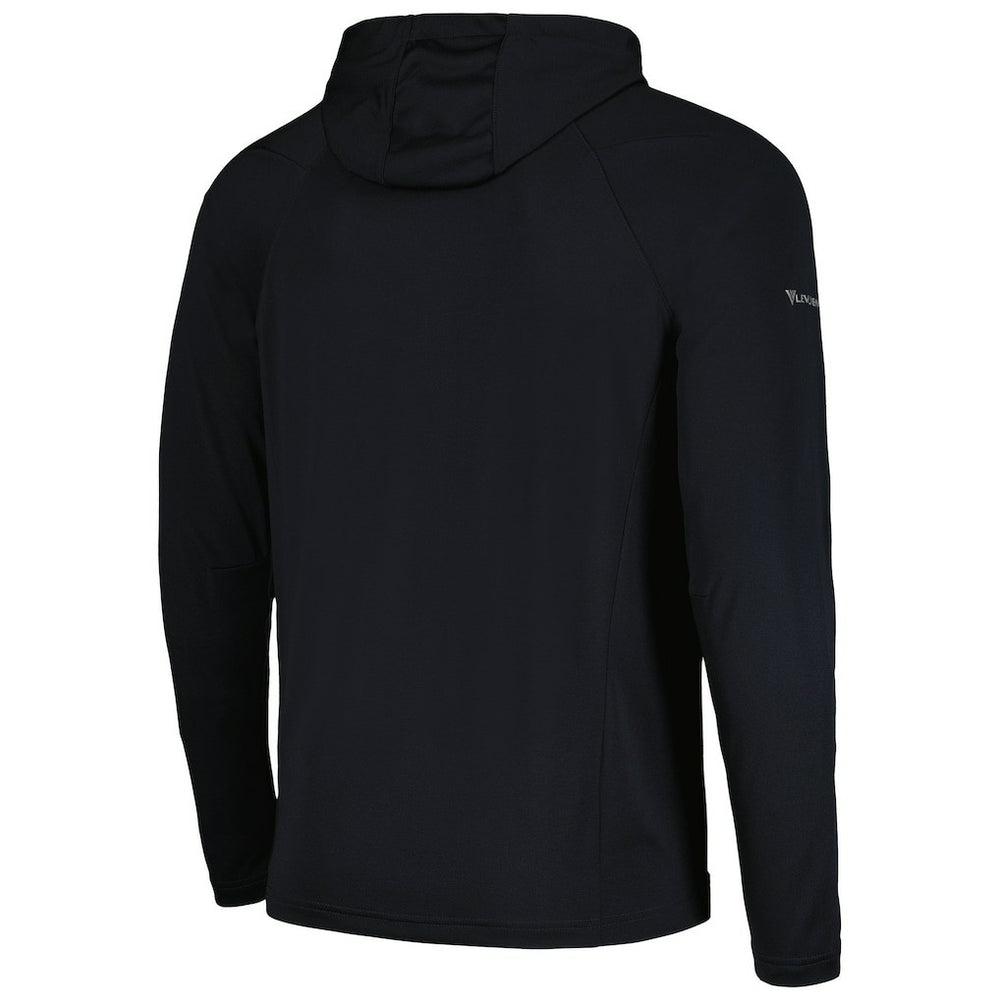 Philadelphia 76ers Levelwear Zander Hoodie Raglan Quarter-Zip Top Black - NBA