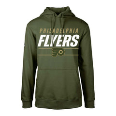 Philadelphia Flyers Levelwear Youth Podium Fleece Pullover Hoodie - Olive - NHL