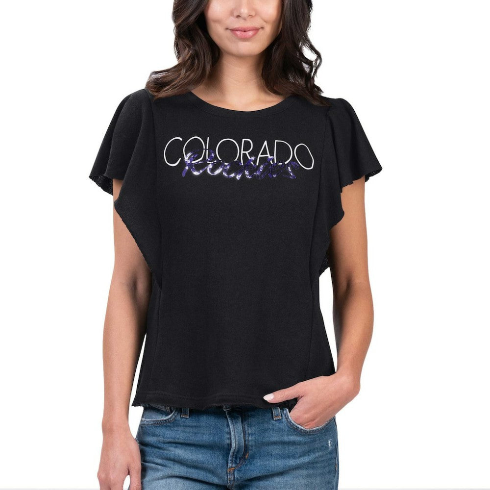Colorado Rockies G-III 4Her by Carl Banks Women's Crowd Wave T-Shirt - MLB