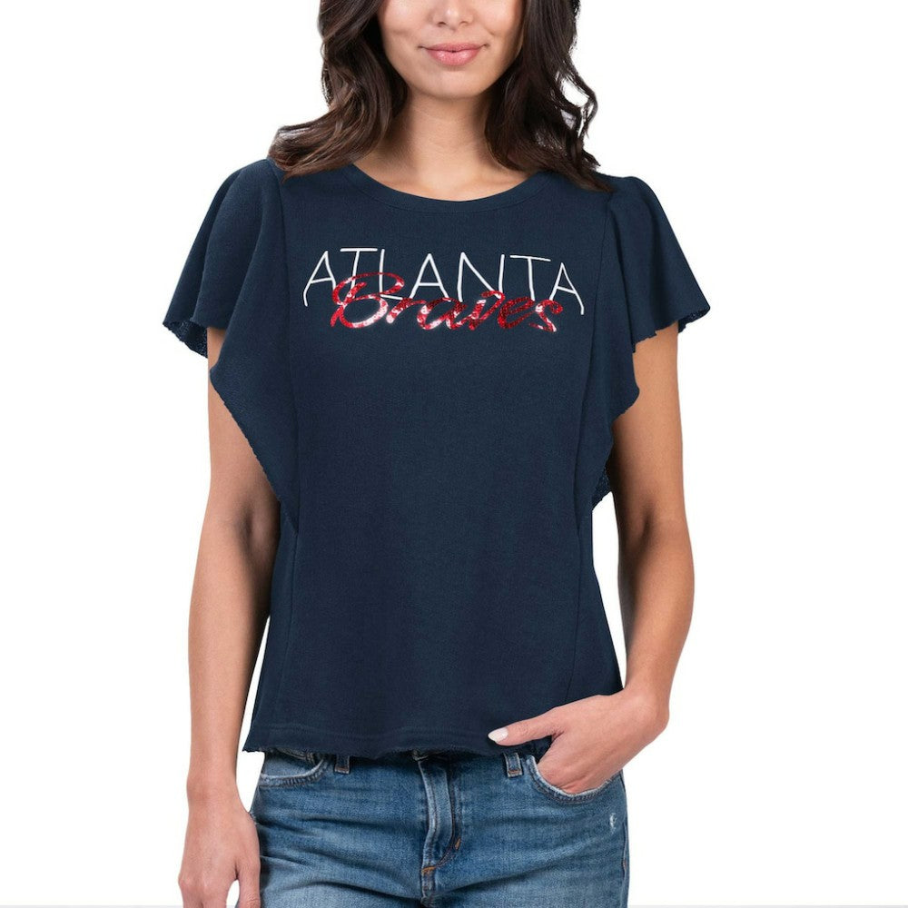 Atlanta Braves G-III 4Her by Carl Banks Women's Crowd Wave T-Shirt - MLB