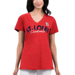 St. Louis Cardinals G-III 4Her by Carl Banks Women's Key Move V-Neck T-Shirt - MLB