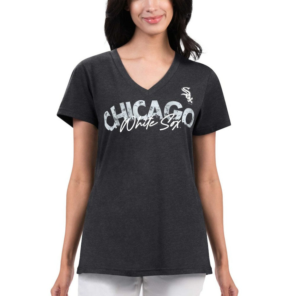 Chicago White Sox G-III 4Her by Carl Banks Women's Key Move V-Neck T-Shirt - MLB