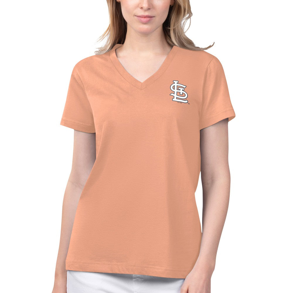St. Louis Cardinals Margaritaville Women's Game Time V-Neck T-Shirt - MLB