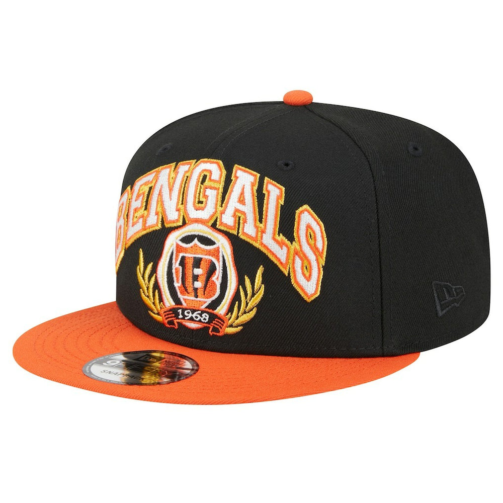 Cincinnati Bengals New Era Team Establish 9FIFTY Snapback Hat Black/Orange | NFL