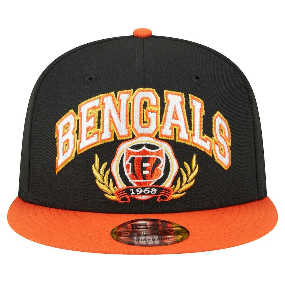 Cincinnati Bengals New Era Team Establish 9FIFTY Snapback Hat Black/Orange | NFL