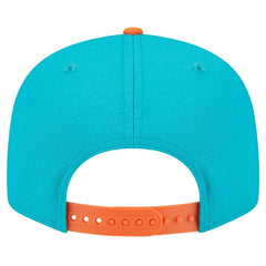 Miami Dolphins New Era Team Establish 9FIFTY Snapback Hat Aqua/Orange | NFL