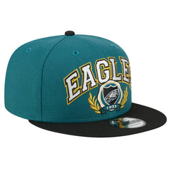 Philadelphia Eagles New Era Team Establish 9FIFTY Snapback Hat Midnight Green/Black | NFL