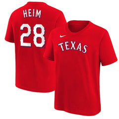 Jonah Heim Texas Rangers Nike Youth Name & Number T-Shirt - MLB