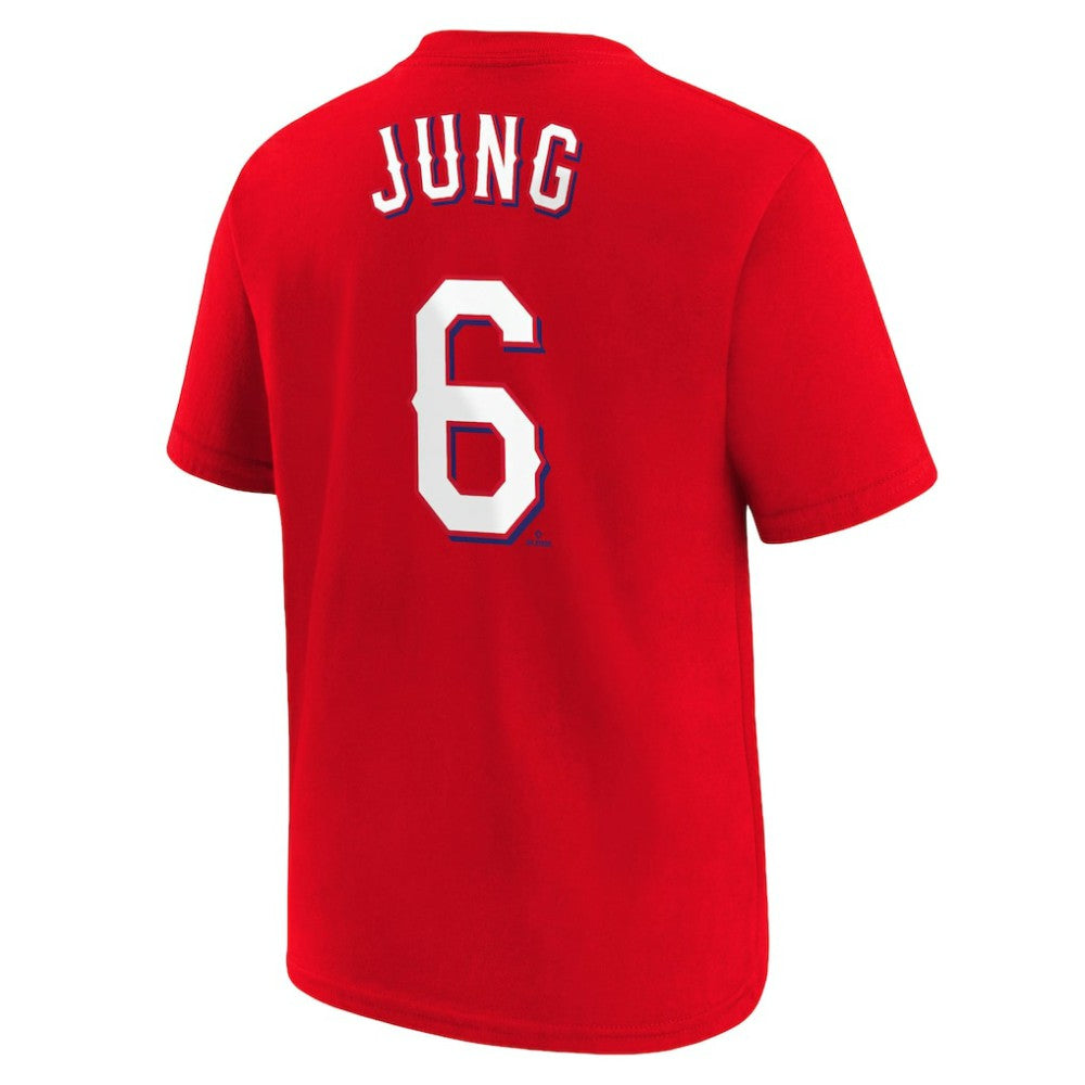 Josh Jung Texas Rangers Nike Youth Name & Number T-Shirt - MLB