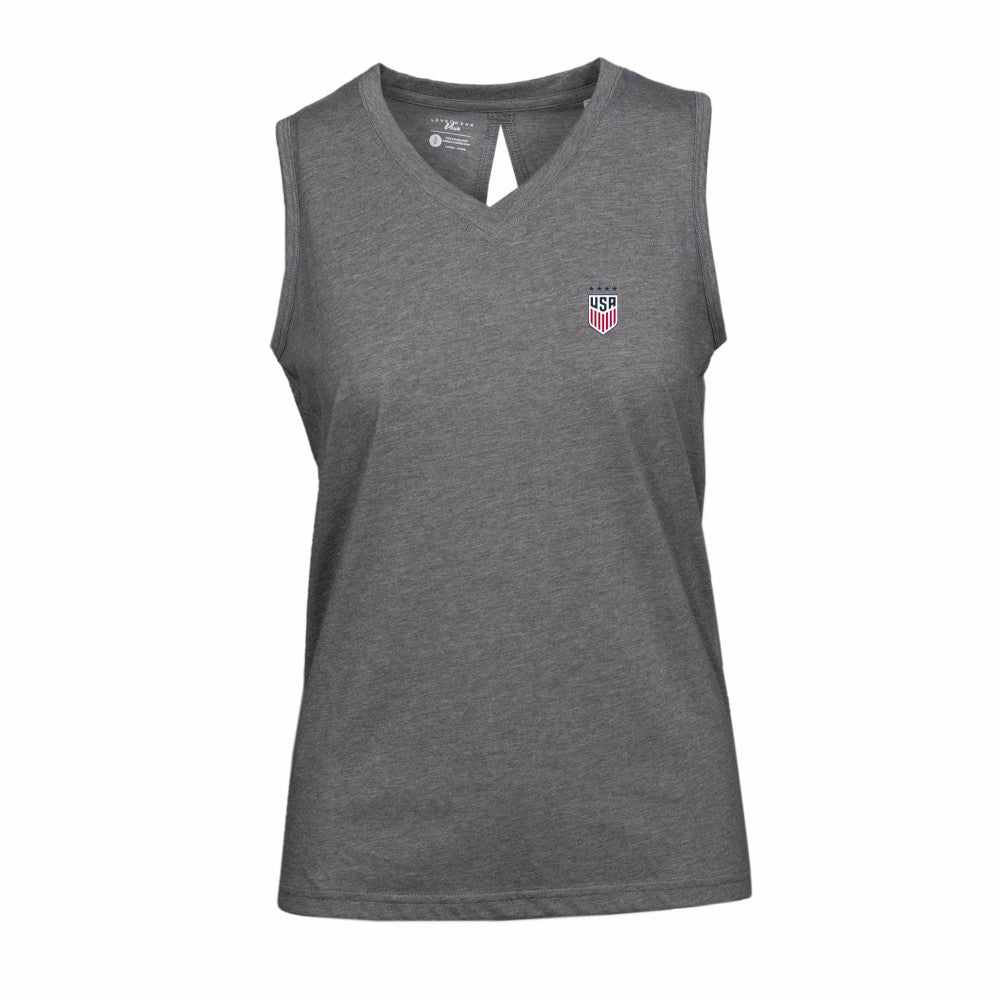 USWNT Levelwear Women's Paisley Tank Top Gray - FIFA World CUP
