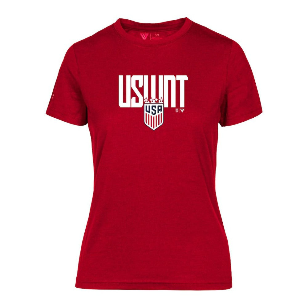 USWNT Levelwear Women's Maddox Elevate T-Shirt Red - FIFA World CUP