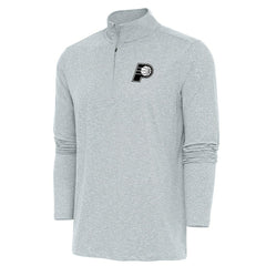 Indiana Pacers Antigua Hunk Quarter-Zip Top Heather Gray - NBA