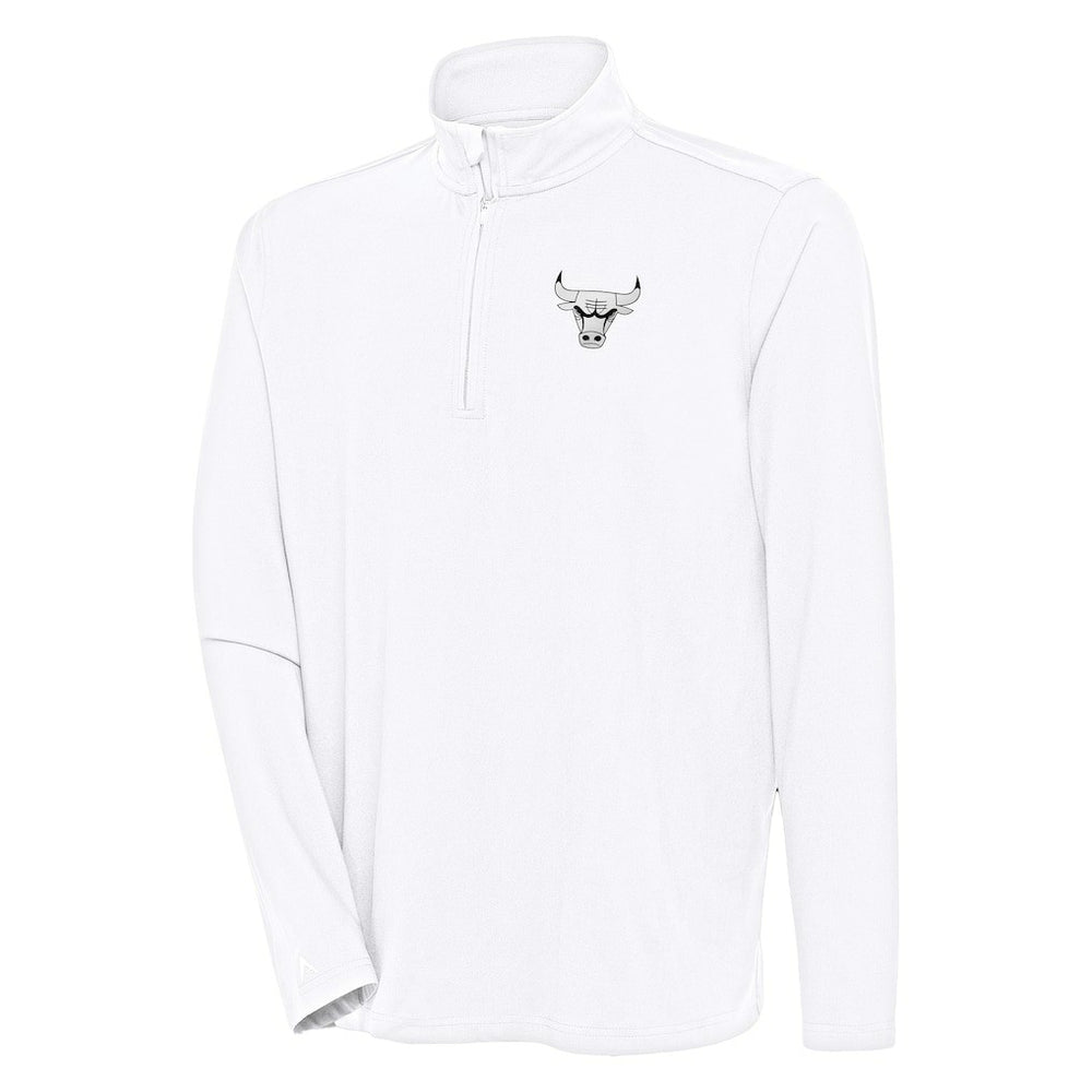 Chicago Bulls Antigua Hunk Quarter-Zip Top White - NBA